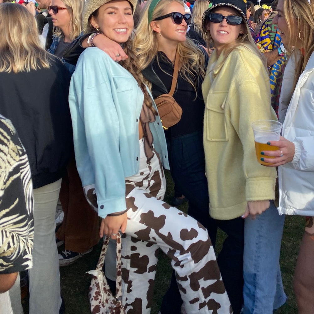 NEW - Cow Print 12th tribe Jeans